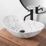 Накладной умывальник Rea Royal Statuario Marble Matt